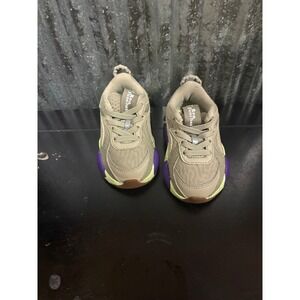 Puma RS-X Running Shoes Toddler Size 4 Green Purple Casual Sneakers